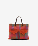 Borsa a Mano Safari Harris Tweed - Arancione | My Style Bags