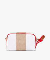 Beauty Case Boston Stripe in Bianco/Sabbia | My Style Bags