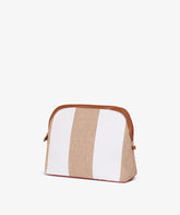 Trousse Large Stripe in Bianco/Sabbia | My Style Bags