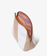 Trousse Large Stripe in Bianco/Sabbia | My Style Bags