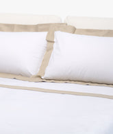 Parure Letto Gallipoli: Set di Lenzuolo e Federe Naturale - Naturale | My Style Bags