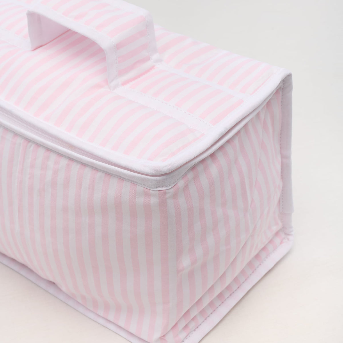 Cambrass Beauty Case Per Bambino Aura Beige/Fiori - 6x28x20 Cm - Organizer Da Toilette Con Cerniera YKK, Fatto In Spagna