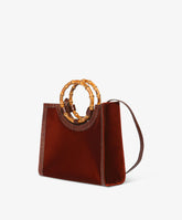 Borsa a mano Bamboo Medium Velour Bordeaux | My Style Bags
