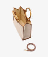 Borsa a mano Bamboo Small Canvas - Panna | My Style Bags