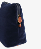 Trousse Large Velour Blu - Blu Navy | My Style Bags