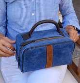 Beauty Case Berkeley Twin Deluxe Blu - Blu | My Style Bags