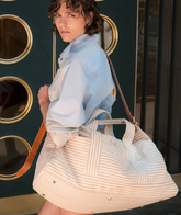 Borsone da viaggio rigato Philosophy di Lorenzo Serafini - Outlet | My Style Bags