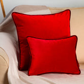 Cuscino Arredo in Velluto Rosso 50x50 - Accessori per il Decoro della Casa | My Style Bags