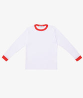 T-Shirt Maniche Lunghe Bambino - Bordo Rosso | My Style Bags