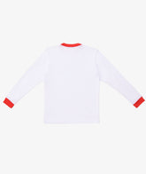 T-Shirt Maniche Lunghe Bambino - Bordo Rosso | My Style Bags