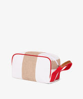 Beauty Case Boston Stripe in Bianco/Sabbia | My Style Bags