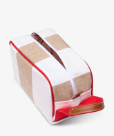 Beauty Case Boston Stripe in Bianco/Sabbia | My Style Bags