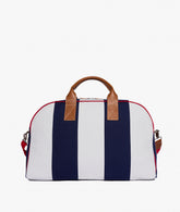 Borsone da viaggio Stanford Large Stripe in Bianco/Blu | My Style Bags