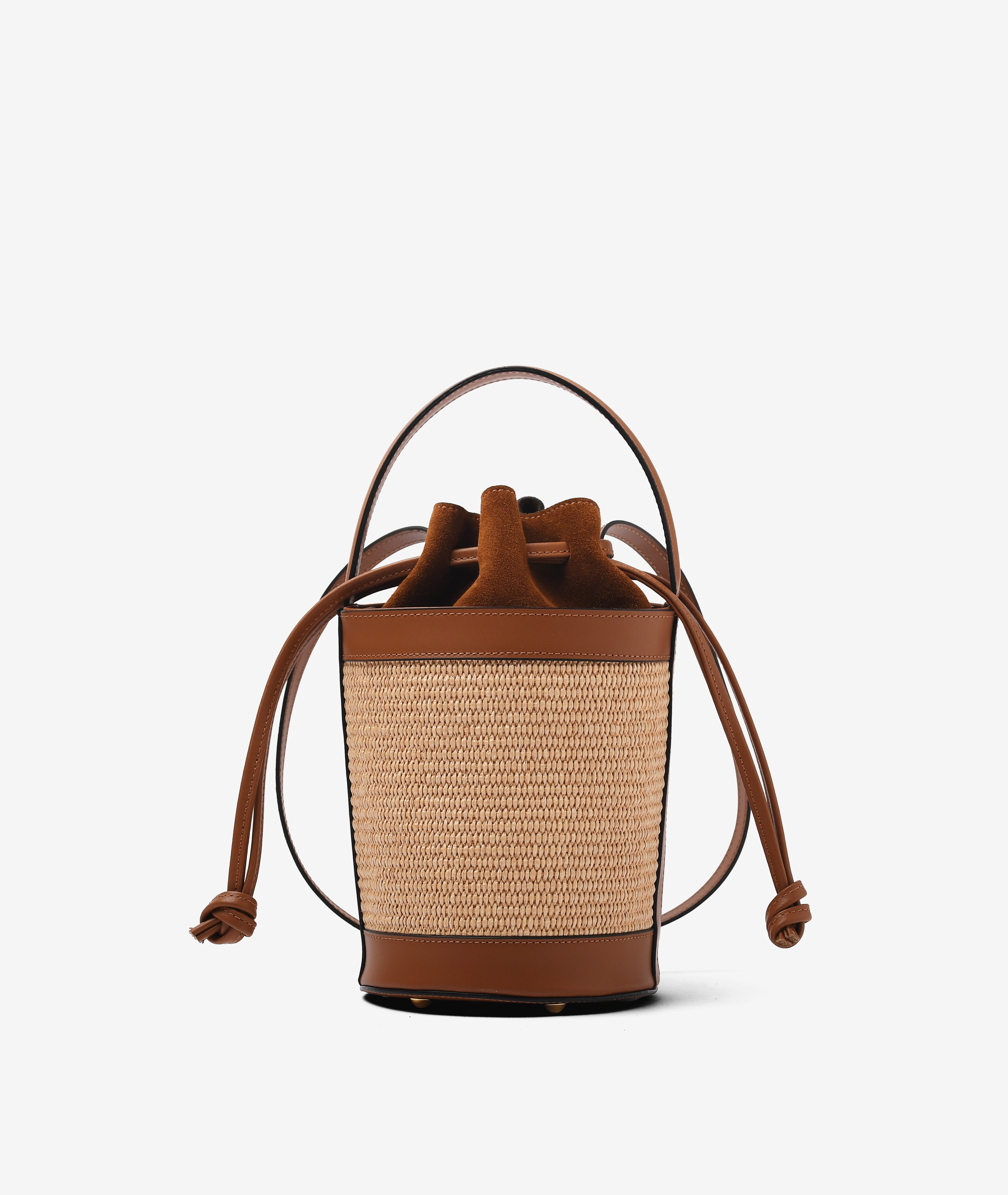 Borsa Secchiello Borse Paglia Nera Borsa A Secchiello Saona By