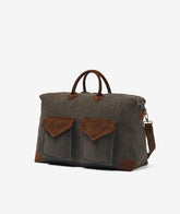 Borsone da Viaggio Harvard Safari Tweed Deluxe - Cioccolato | My Style Bags
