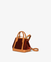 Borsa a mano Chloe Small Velour Bordeaux - Bordeaux | My Style Bags