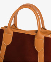 Borsa a mano Chloe Small Velour Bordeaux - Bordeaux | My Style Bags