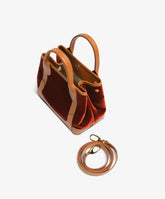 Borsa a mano Chloe Small Velour Bordeaux - Bordeaux | My Style Bags