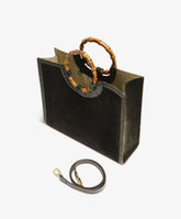 Borsa a mano Bamboo Large Velour Verdone - Verdone | My Style Bags
