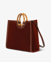 Borsa a mano Bamboo Large Velour Bordeaux | My Style Bags