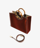 Borsa a mano Bamboo Large Velour Bordeaux | My Style Bags