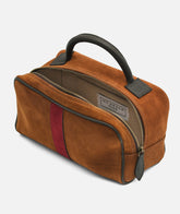 Beauty Case Berkeley Twin Deluxe Cuoio/Bordeaux - My Style Bags