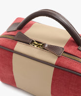 Beauty Case Berkeley Stripe Bordeaux - Bordeaux | My Style Bags