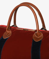 Borsone da viaggio Harvard Large Velour Bordeaux | My Style Bags