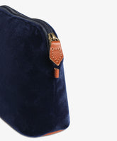 Trousse Medium Velour Blu | My Style Bags