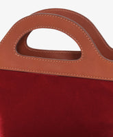 Borsa a mano Alma Velour Bordeaux - Bordeaux | My Style Bags
