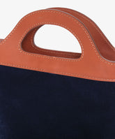 Borsa a mano Alma Velour Blu Navy - Blu Navy | My Style Bags