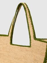 Borsa a Mano Amy Medium in Verde - Verde Paglia | My Style Bags