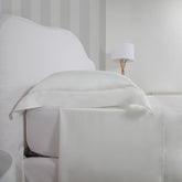 Completo Letto Venezia: Set di Lenzuolo, Federe e Sottolenzuolo Bianco - Bianco | My Style Bags