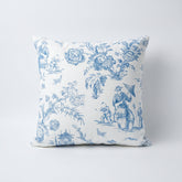 Cuscino Toile Azzurro x Fondazione Theodora - Accessori per il Decoro della Casa | My Style Bags